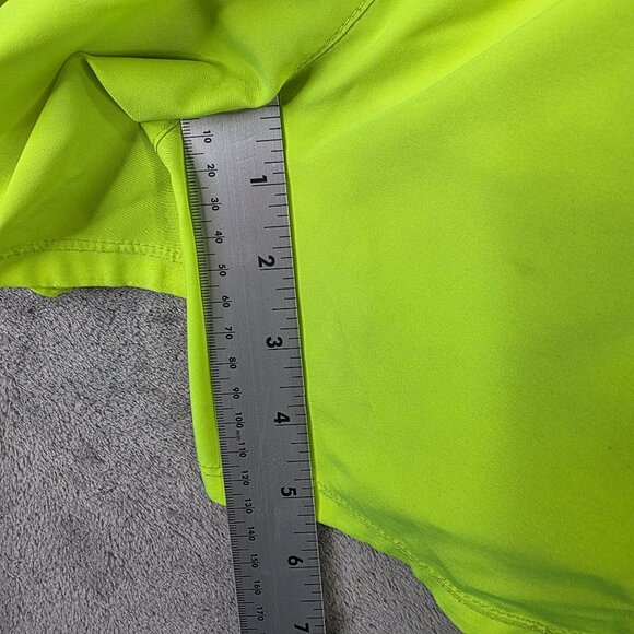 Womens Nike Air Neon Green Dri-Fit Running Shorts Lined Polyester Stretch Size M - Picture 9 of 11